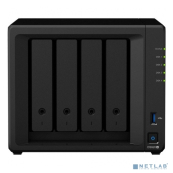 Synology DS920+ Сетевое хранилище C2GhzCPU/4Gb(upto8)/RAID0,1,10,5,6/up to 4hot plug HDDs SATA(3,5' or 2,5')(up to 9 with DX517)/2xUSB3.0/2GigEth/iSCSI/2xIPcam(up to 40)/1xPS/3YW