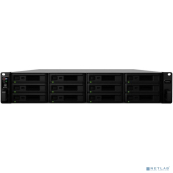 Synology RS3618XS Сетевое хранилище Rack 2U QC2,4Ghz/8Gb upto 64/RAID0,1,10,5,6/up to12HP HDDs SATA(3,5'or2,5') upto 36 with 2xRX1217(RP), 2xUSB, 4GigEth (+2Expslot), iSCSI, 2xIPcam (upto75), 1xPS 