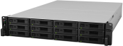 Synology RS3621RPxs Сетевое хранилище 6C2,2 ГГц / 8 ГБ (64) / RAID0,1,10,5,6 / жесткие диски до 12HP SATA  до 36 с 2xRX1217 (RP) / 2xUSB / 4xGE / 2xPCIe / iSCSI / 2xIPcam (до 75) / 2xRPS 