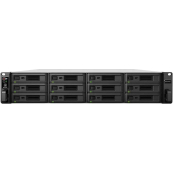 Synology RS3621RPxs Сетевое хранилище 6C2,2 ГГц / 8 ГБ (64) / RAID0,1,10,5,6 / жесткие диски до 12HP SATA  до 36 с 2xRX1217 (RP) / 2xUSB / 4xGE / 2xPCIe / iSCSI / 2xIPcam (до 75) / 2xRPS 