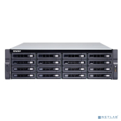 QNAP TS-1683XU-RP-E2124-16G Сетевое хоранилище 16-Bay (16x 2.5"/3.5" SATA HDD/SSD), Intel Xeon E-2124 4-core 3.3 GHz (up to 4.3 GHz), 16 GB DDR4 ECC RAM (2 x 8GB) up to 64 GB ( 4 x 16 GB)