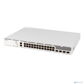 ELTEX MES3300-24 Ethernet-коммутатор 1 порт 10/100/1000BASE-T (OOB), 24 порта 10/100/1000BASE-T, 4 порта 10GBASE-R (SFP+)/1000BASE-X (SFP), L3, 2 слота для модулей питания