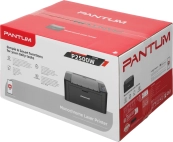 Pantum P2500W Принтер, Mono Laser, A4, 22стр/мин, 1200x1200 dpi, 128MB RAM, лоток 150 листов, USB, RJ45, Wi-Fi, черный корпус 