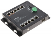 DAHUA DH-PFS3111-8ET-96-F 11-портовый неуправляемый коммутатор с PoE, уличное исполнение, 8xRJ45 100Mb, 2xRJ45 1Gb + 1xSFP 1Gb uplink, суммарно 96Вт, коммутация 13.6 Гбит/с, MAC-таблица 8К
