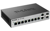 D-Link DGS-1100-10/ME/A2A Управляемый L2 коммутатор с 8 портами 10/100/1000Base-T и 2 комбо-портами 100/1000Base-T/SFP 