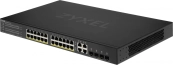 ZYXEL GS192024HPV2-EU0101F Гибридный Smart PoE+ коммутатор NebulaFlex GS1920-24HPv2, 24xGE PoE+, 4xCombo (SFP/RJ-45), бюджет PoE 375 Вт, автономное/облачное управление