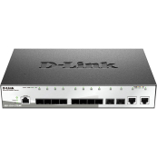 D-Link DGS-1210-12TS/ME/B1A Управляемый L2 коммутатор с 10 портами 1000Base-X SFP и 2 портами 10/100/1000Base-T