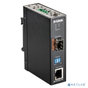 D-Link DIS-M100G-SW/A1A Промышленный медиаконвертер с 1 портом 100/1000Base-T и 1 портом 100/1000Base-X SFP 