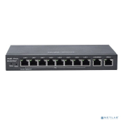 Ruiji Reyee RG-EG210G-E 10-Port Gigabit Cloud Managed Gataway, 10 Gigabit Ethernet connection Ports, support up to 4 WAN ports, Max 200 concurrent users, 1.8Gbps.