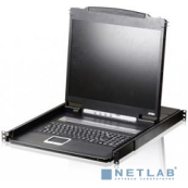 ATEN CL1000N-ATA-RG Консоль управления, для KVM-переключателей, электрон., 19&quot;, SVGA+KBD+MOUSE PS/­2, с KVM-шнуром PS/­2 1.8м., LCD экран 19&quot;, лат./­рус. клавиатура, (1280x1024;DDC2B) 