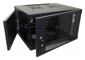 Шкаф настенный Next, 15U 550x600, стеклянная дверь, черный Шкаф настенный Next, 15U 550x600, стеклянная дверь, черный