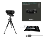 960-001088/960-001089 Logitech WebCam C922 Pro Stream {USB 2.0, 1920*1080, 2Mpix foto, Mic, Black} 960-001088/960-001089 Logitech WebCam C922 Pro Stream {USB 2.0, 1920*1080, 2Mpix foto, Mic, Black}