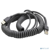 Кабель CABLE - SHIELDED USB: SERIES A, 12', COILED, BC1.2 (HIGH CURRENT), -30C 