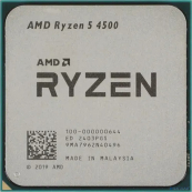 CPU AMD Ryzen 5 4500 OEM (100-000000644) {3,60GHz, Turbo 4,10GHz, Without Graphics, L3 8Mb, TDP 65W, AM4} 