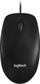 910-006652/910-005006/910-005003 Мышь Logitech M100(M100r) Dark Ret {темно-серая/черная, оптическая, 1000dpi, USB, 1.8м} 