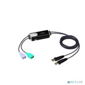 Переключатель, электрон., KVM+Audio,  1 user USB+VGA =>  2 cpu USB+VGA, со встрШнурами USB 2x1.2м., 2048x153KVM-переключатель ATEN CS62KM [CS62KM-AT] кабельный, 2 порта, USB, функция Boundless Switchi 