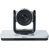 Polycom 8200-64350-001 EagleEye IV-12x Camera with Polycom 2012 logo, 12x zoom, silver and black, MPTZ-10.  Compatible with RealPresence Group Series software 4.1.3 and later. Includes 3m HDCI digital 