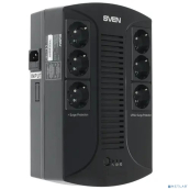 SVEN Источник бесперебойного питания SVEN UP-L1000E, с 6 выходными розетками (3 с питанием от батареи +3 сетевой фильтр) 