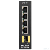 D-Link DIS-100G-5SW/A1A Промышленный неуправляемый коммутатор с 4 портами 10/100/1000Base-T, 1 портом 1000Base-X SFP, функцией энергосбережения и поддержкой QoS