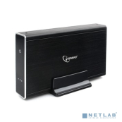 Gembird EE3-U3S-80 Внешний корпус 3.5&quot; чёрный, USB 3.0, SATA, HDD/SSD, до 2 Тб, алюминий 