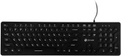 Клавиатура Oklick 420MRL черный USB slim Multimedia LED [1091226] 