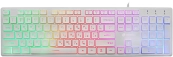 Клавиатура Oklick 550ML белый USB slim Multimedia LED [1061618] 