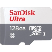 Micro SecureDigital 128Gb SanDisk Ultra® Class 10 UHS-I [SDSQUNR-128G-GN6MN] 