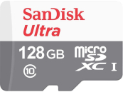 Micro SecureDigital 128Gb SanDisk Ultra® Class 10 UHS-I [SDSQUNR-128G-GN6MN] 