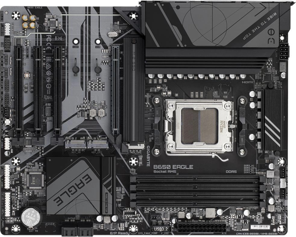 Gigabyte B650 EAGLE {AM5, B650, 4xDDR5 ATX AC`97 8ch(7.1) GbLAN RAID+HDMI+D  ATX}