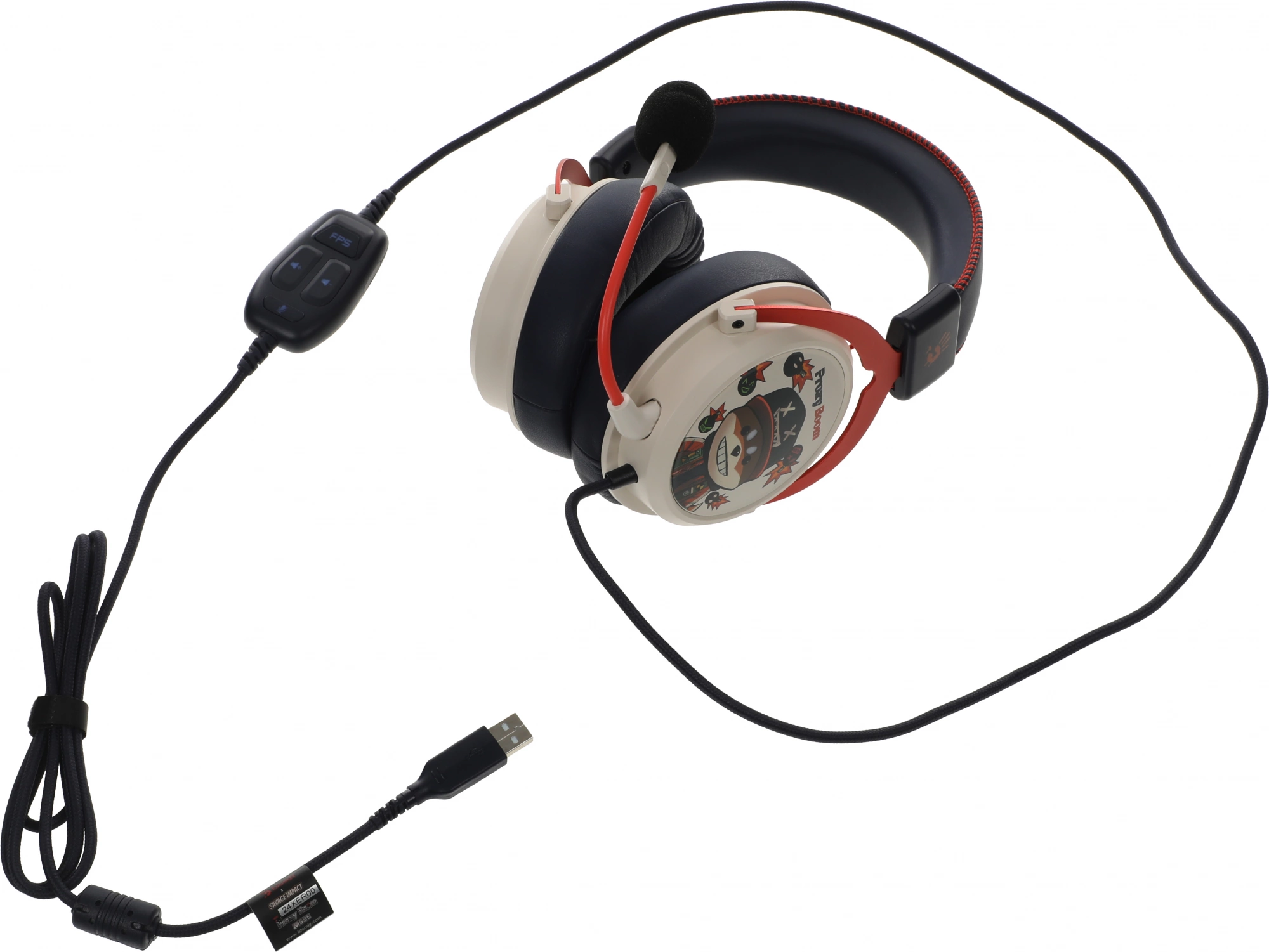 A4Tech Bloody M595 Renegade черный 2.3м мониторные USB (M595)