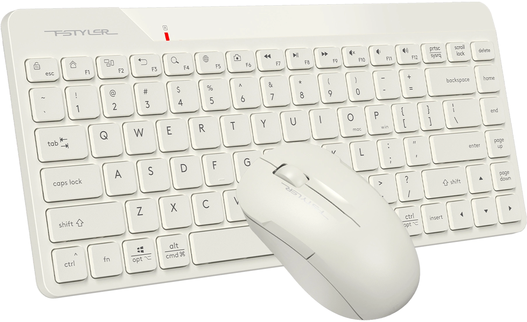 Комплект клавиатура+мышь беспров. A4TECH Fstyler FG2200 Air2 beige (USB, slim) (FG2200 AIR2 BEIGE)