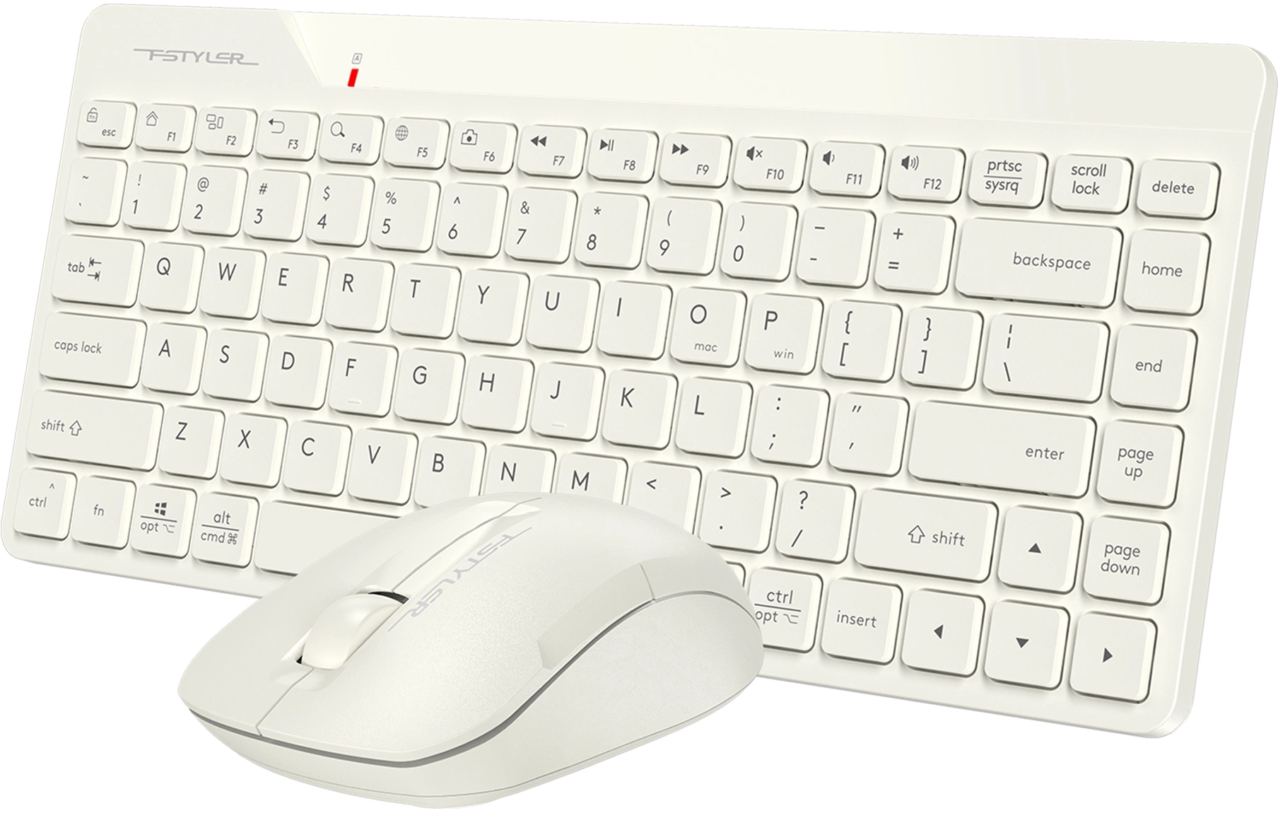 Комплект клавиатура+мышь беспров. A4TECH Fstyler FG2200 Air2 beige (USB, slim) (FG2200 AIR2 BEIGE)