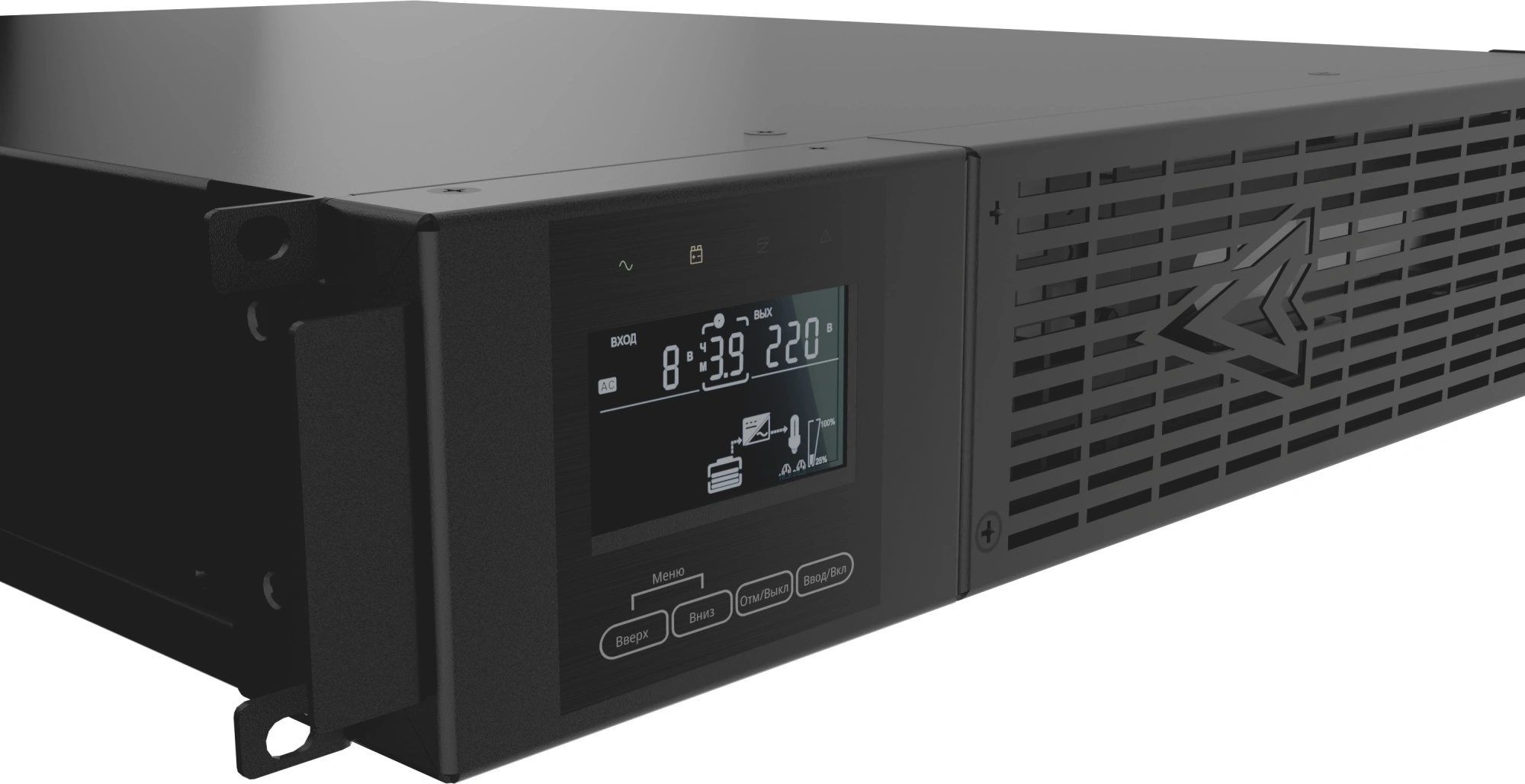 Импульс ИБП ФОРВАРД 3000 {~230В, 3000ВА/3000 Вт, LCD+LED, EPO, RS-232, USB, SmartSlot, АКБ 6х9Ач,IEC-C13x8, IEC-C19*1} {FW30201}