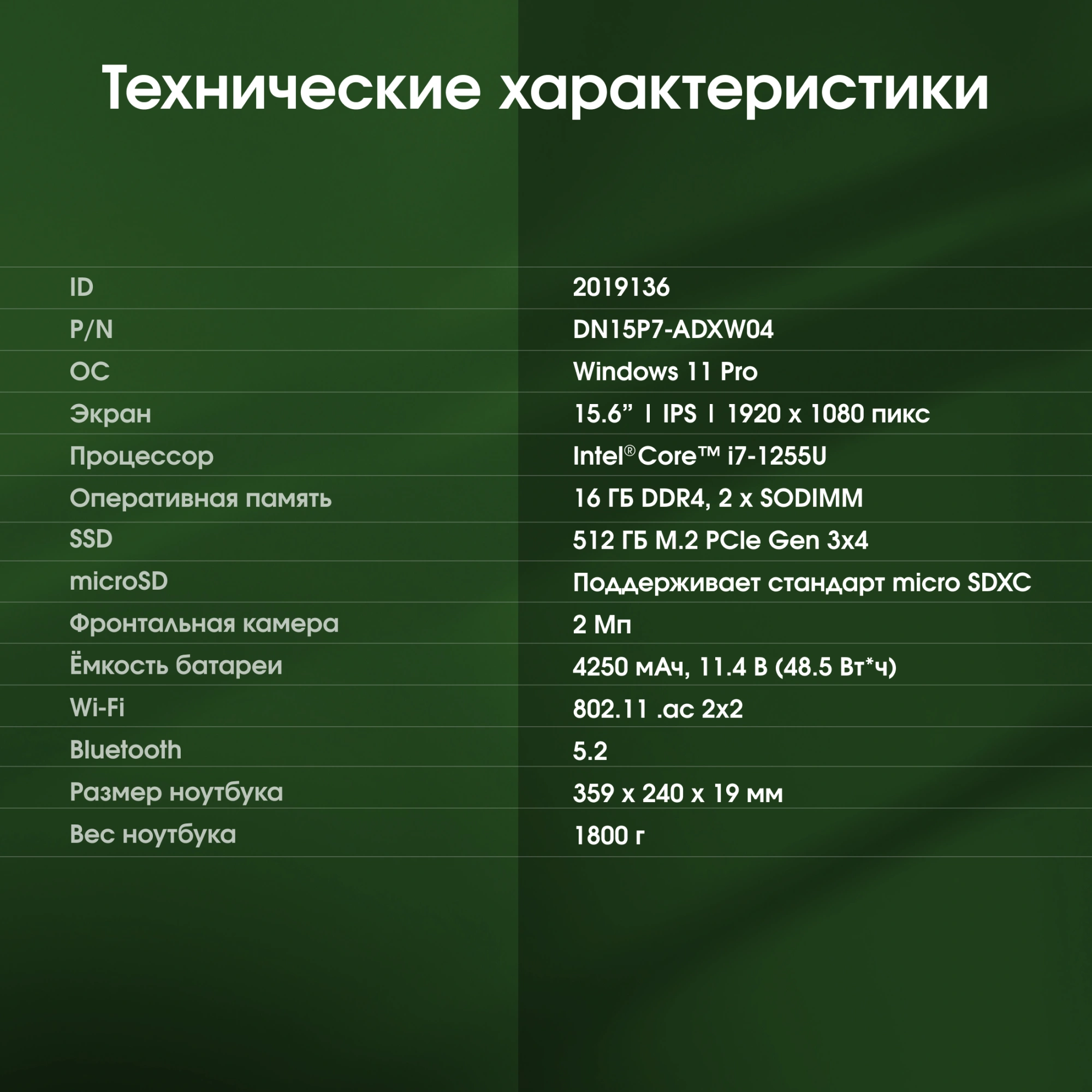 Digma Pro Fortis M [DN15P7-ADXW04] Grey 15.6" {FHD i7-1255U/16GB/512GB SSD/W11Pro}