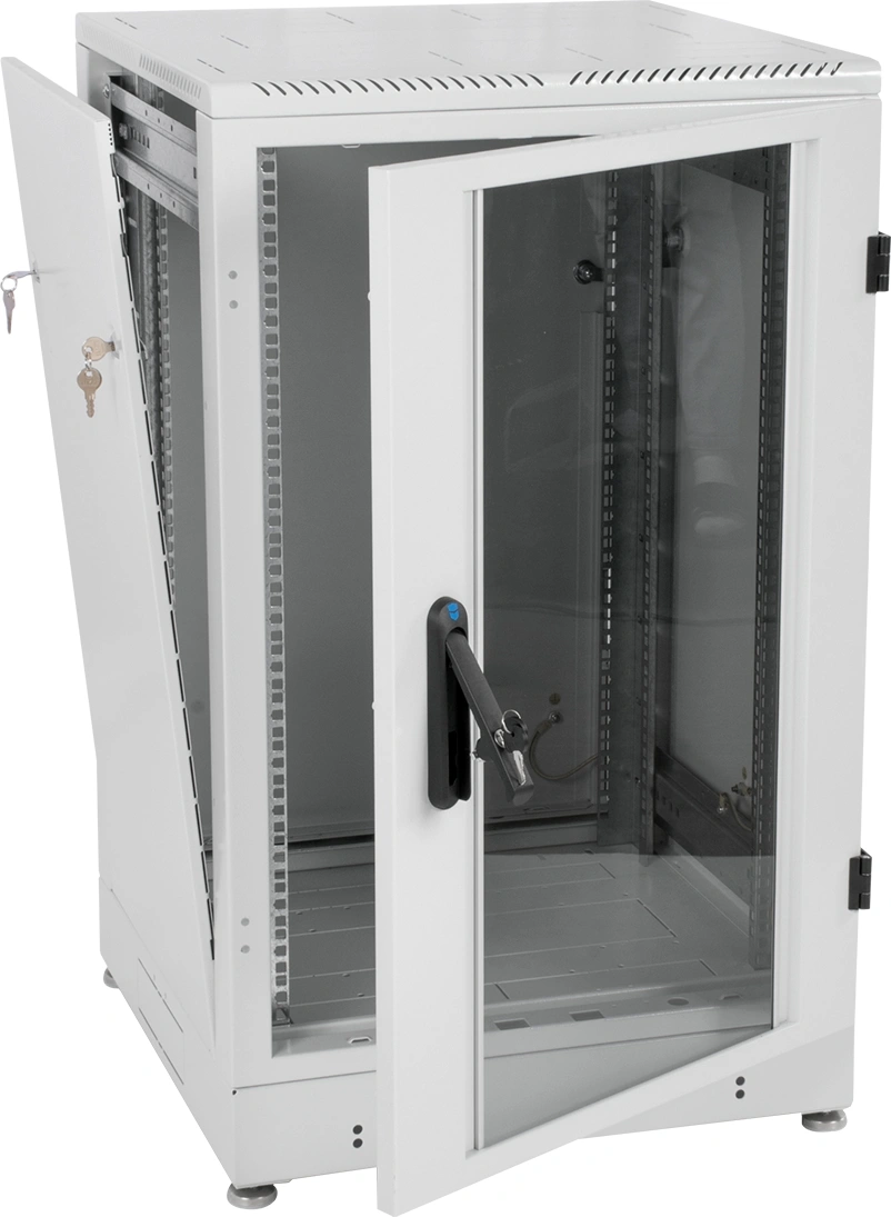 ЦМО Шкаф телекоммуникационный напольный 24U (600 x 800) дверь стекло, ШТК-М-24.6.8-1ААА