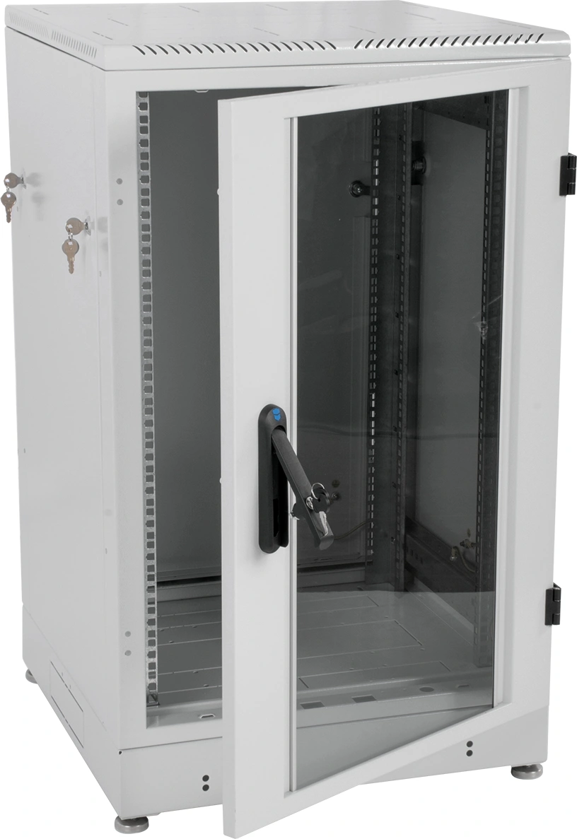 ЦМО Шкаф телекоммуникационный напольный 24U (600 x 800) дверь стекло, ШТК-М-24.6.8-1ААА