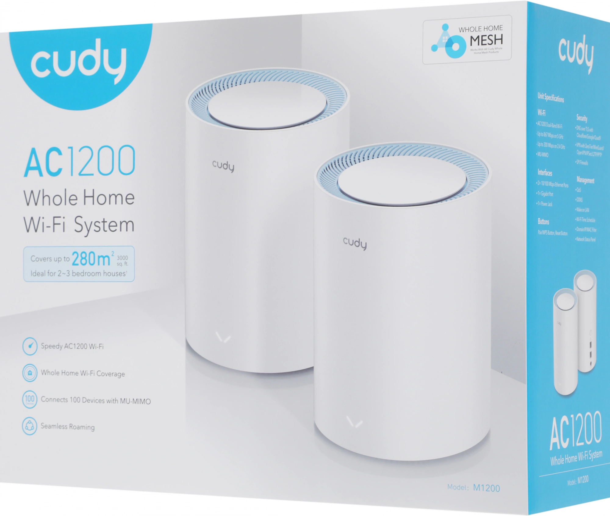 CUDY M1200(2-PACK)