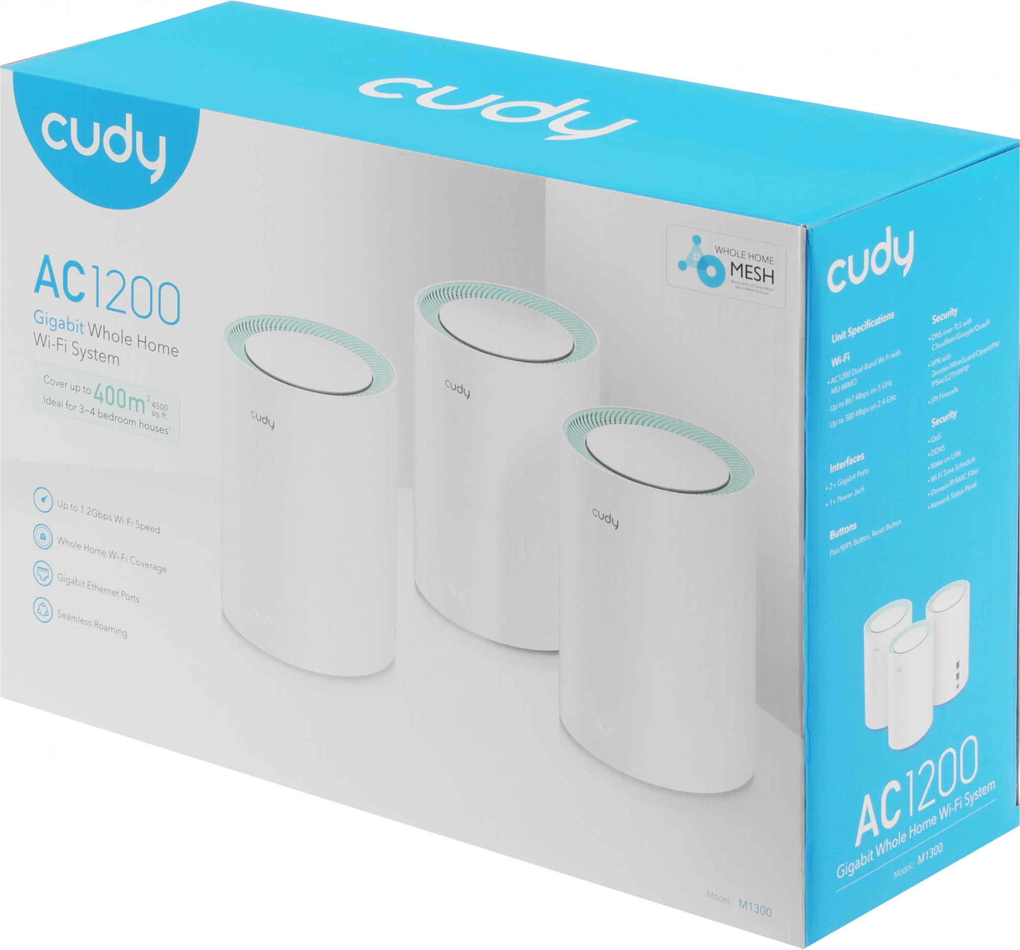 CUDY M1300(3-PACK)