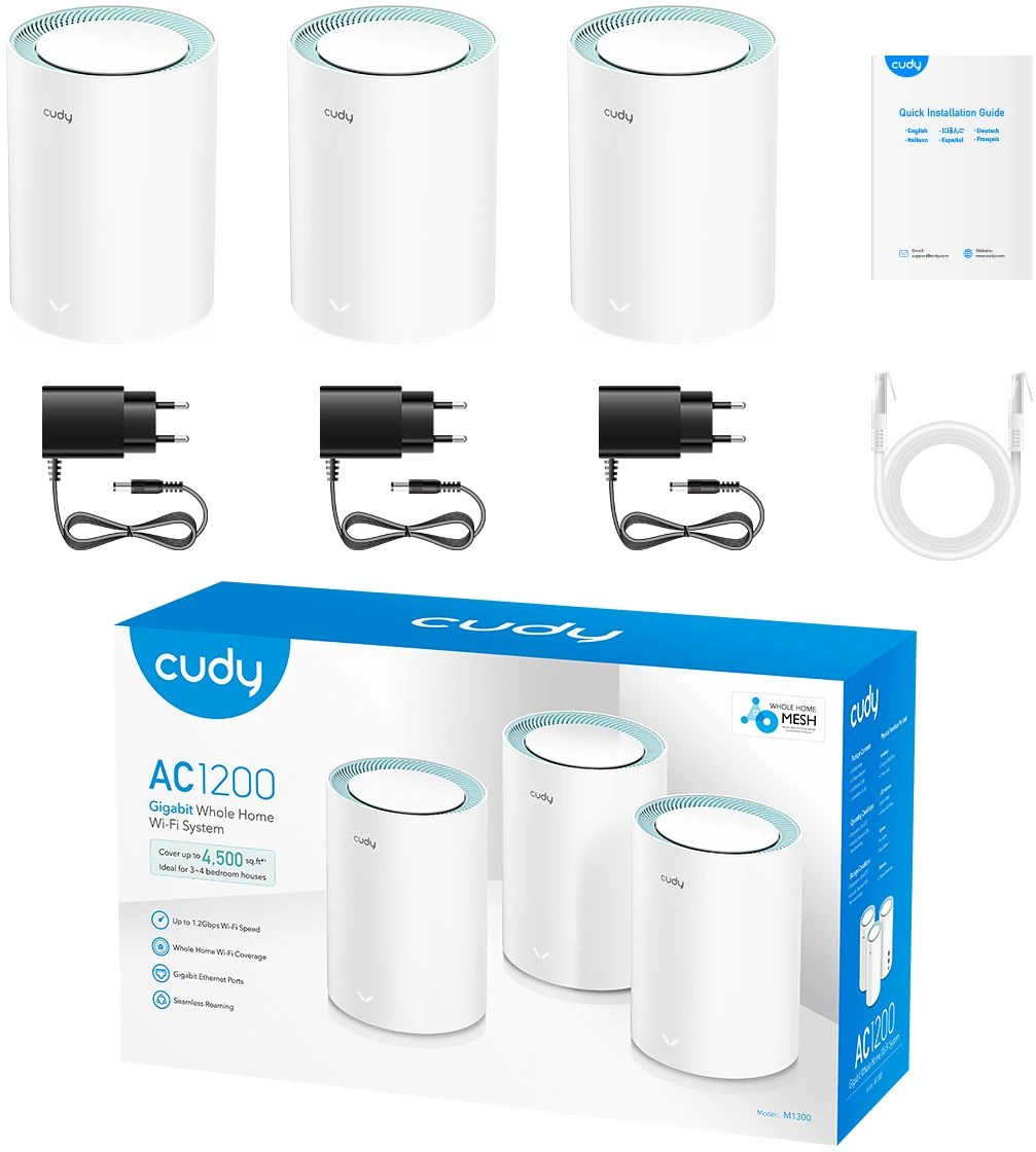 CUDY M1300(3-PACK)