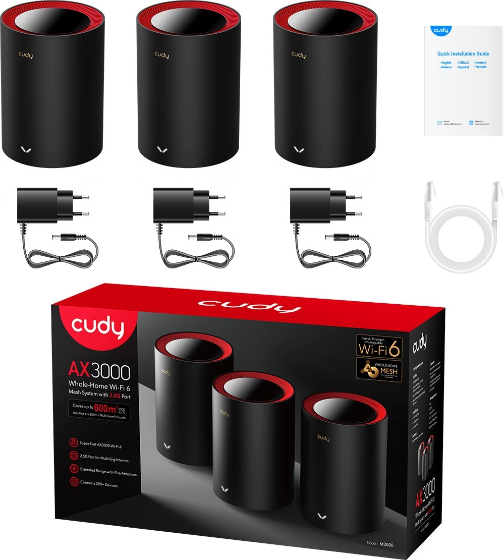 CUDY M3000(3-PACK)