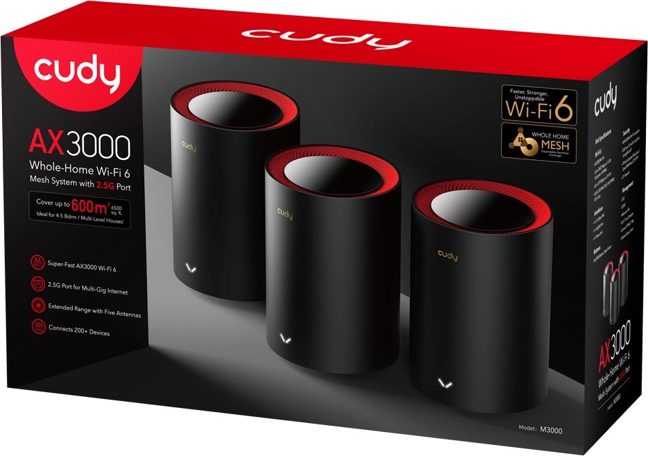 CUDY M3000(3-PACK)