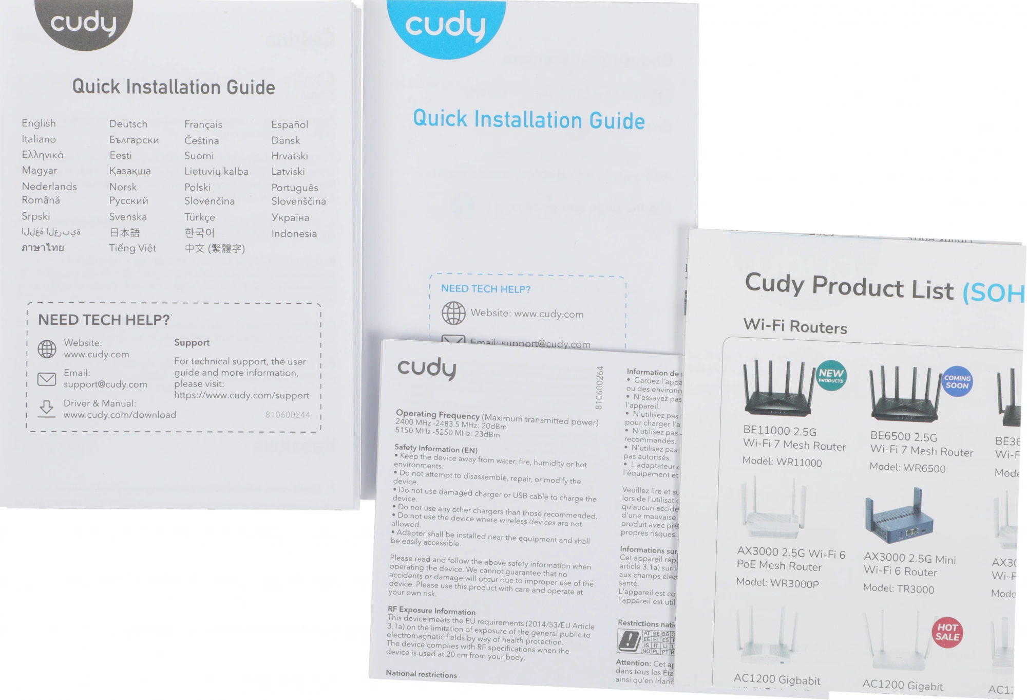 CUDY M1800(3-PACK)