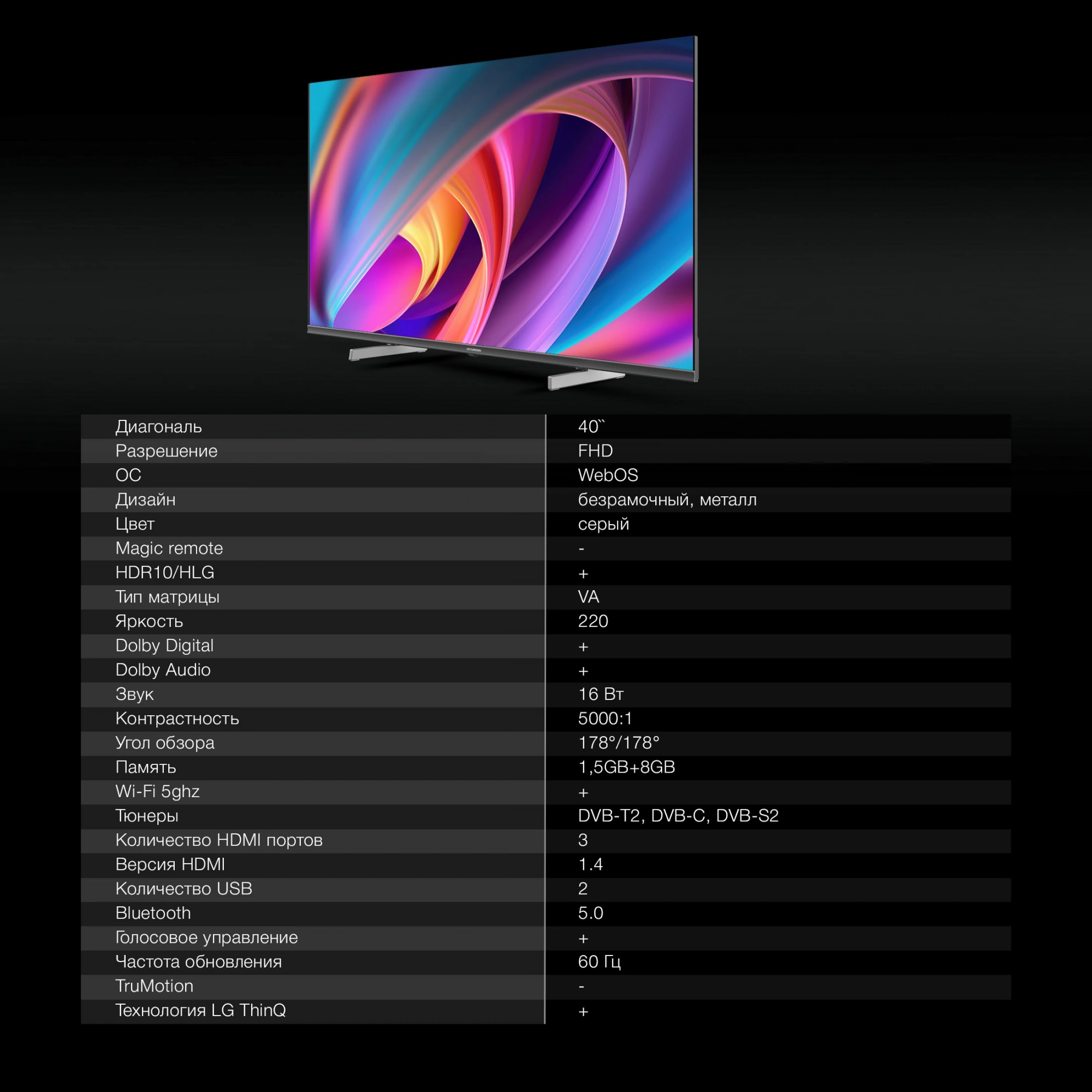 HYUNDAI H-LED40BS5100