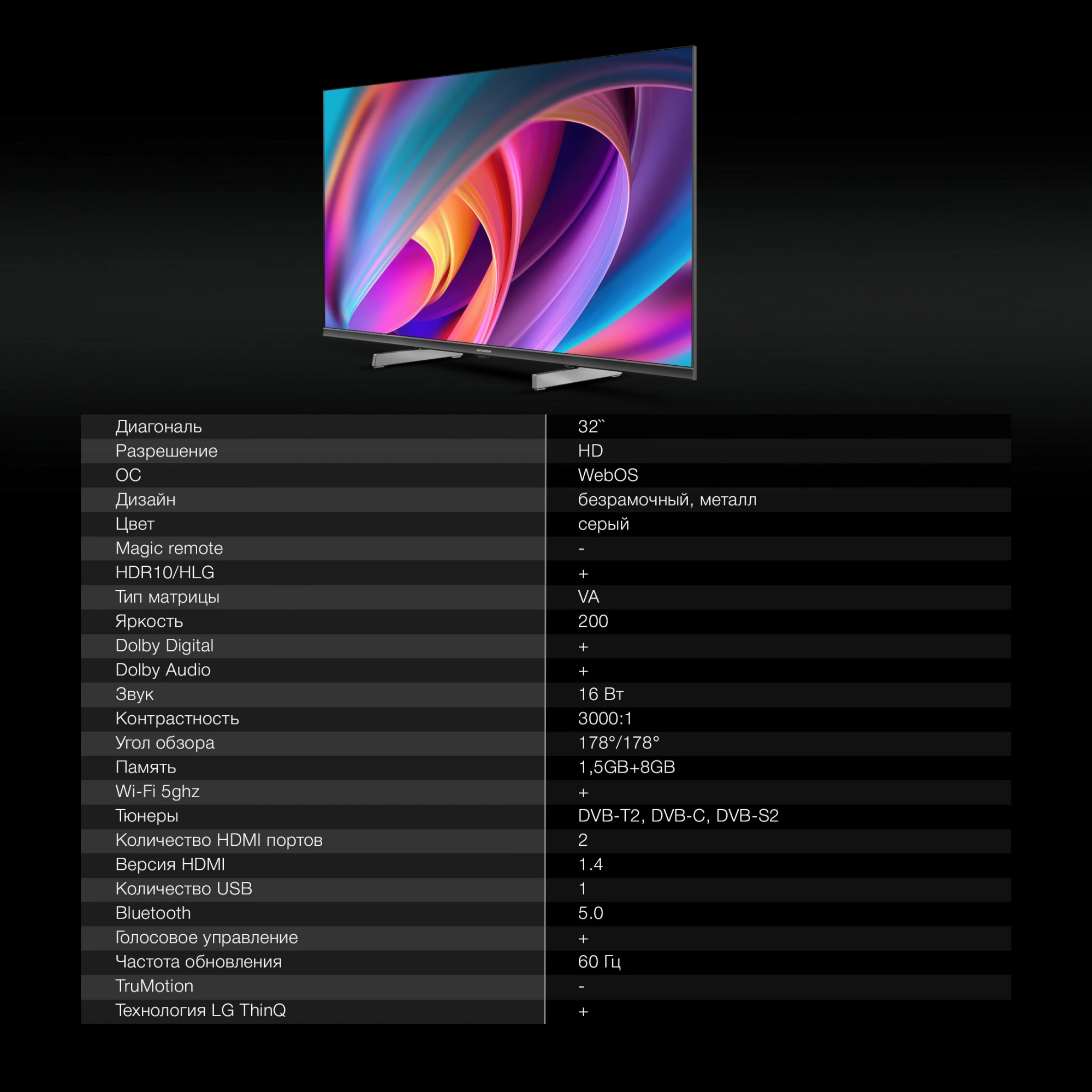 HYUNDAI H-LED32BS5100