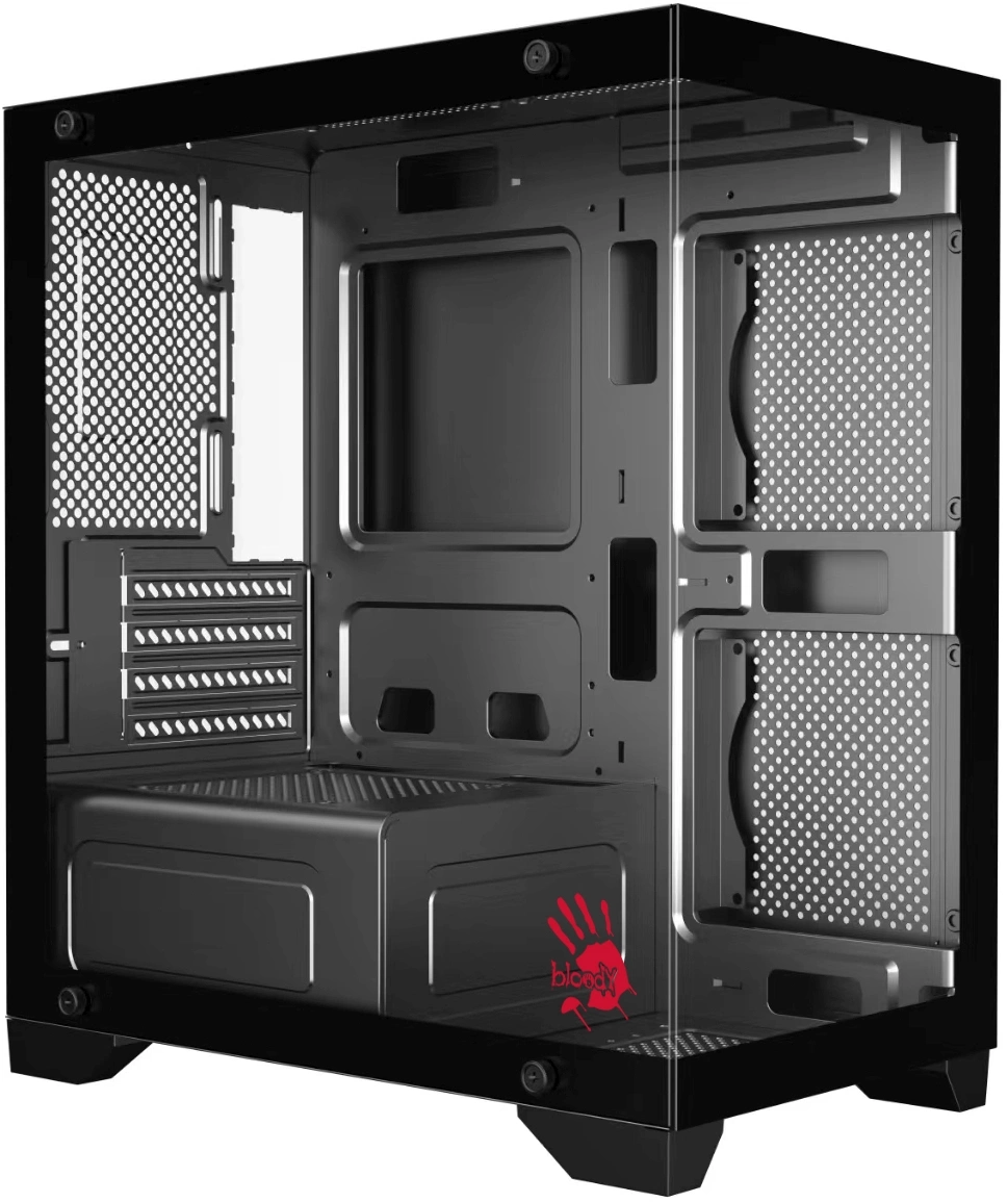 Корпус Bloody BD-CC103 черный без БП mATX 7x120mm 1xUSB2.0 1xUSB3.0 audio bott PSU Корпус Bloody BD-CC103 черный без БП mATX 7x120mm 1xUSB2.0 1xUSB3.0 audio bott PSU