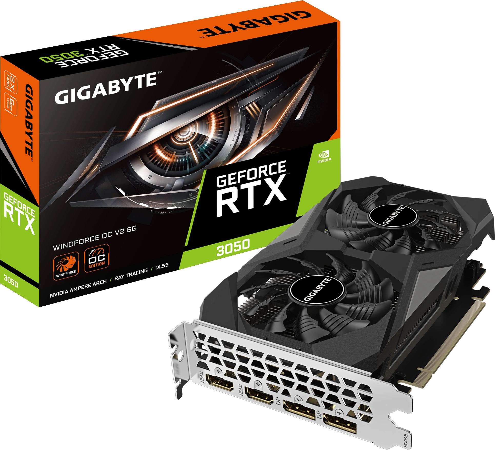 GIGABYTE GV-N3050WF2OCV2-6GD