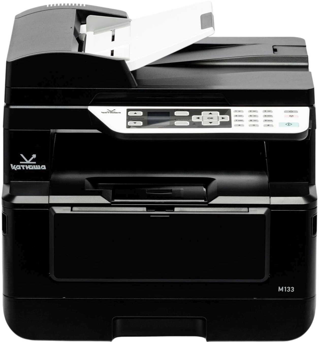 МФУ Катюша M133p-512-pp принтер/копир/сканер, 33 стр/мин А4 Ч/Б, 1200 dpi. 512МБ RAM, Ethernet, USB, USB-host, Wi-Fi (опция) Реестр МПТ