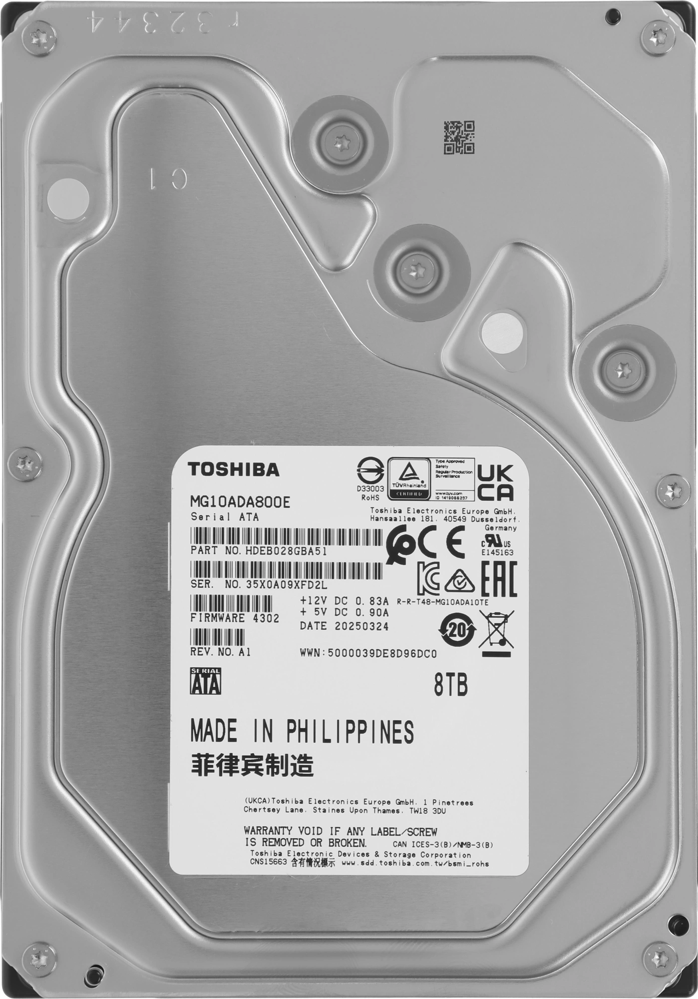 TOSHIBA MG10ADA800E