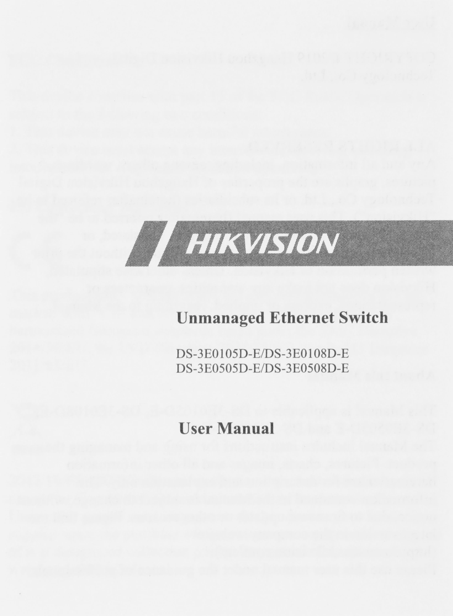 Коммутатор HIKVISION DS-3E0508D-O 8x1Гбит/с Коммутатор HIKVISION DS-3E0508D-O 8x1Гбит/с