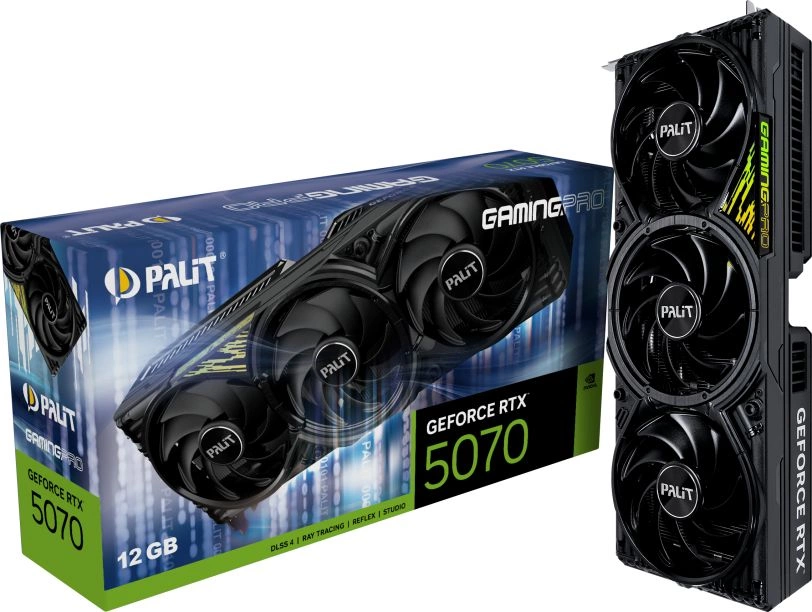 Видеокарта PCIE16 RTX5070 12GB PA-RTX5070 GAMINGPRO 12GB PALIT
